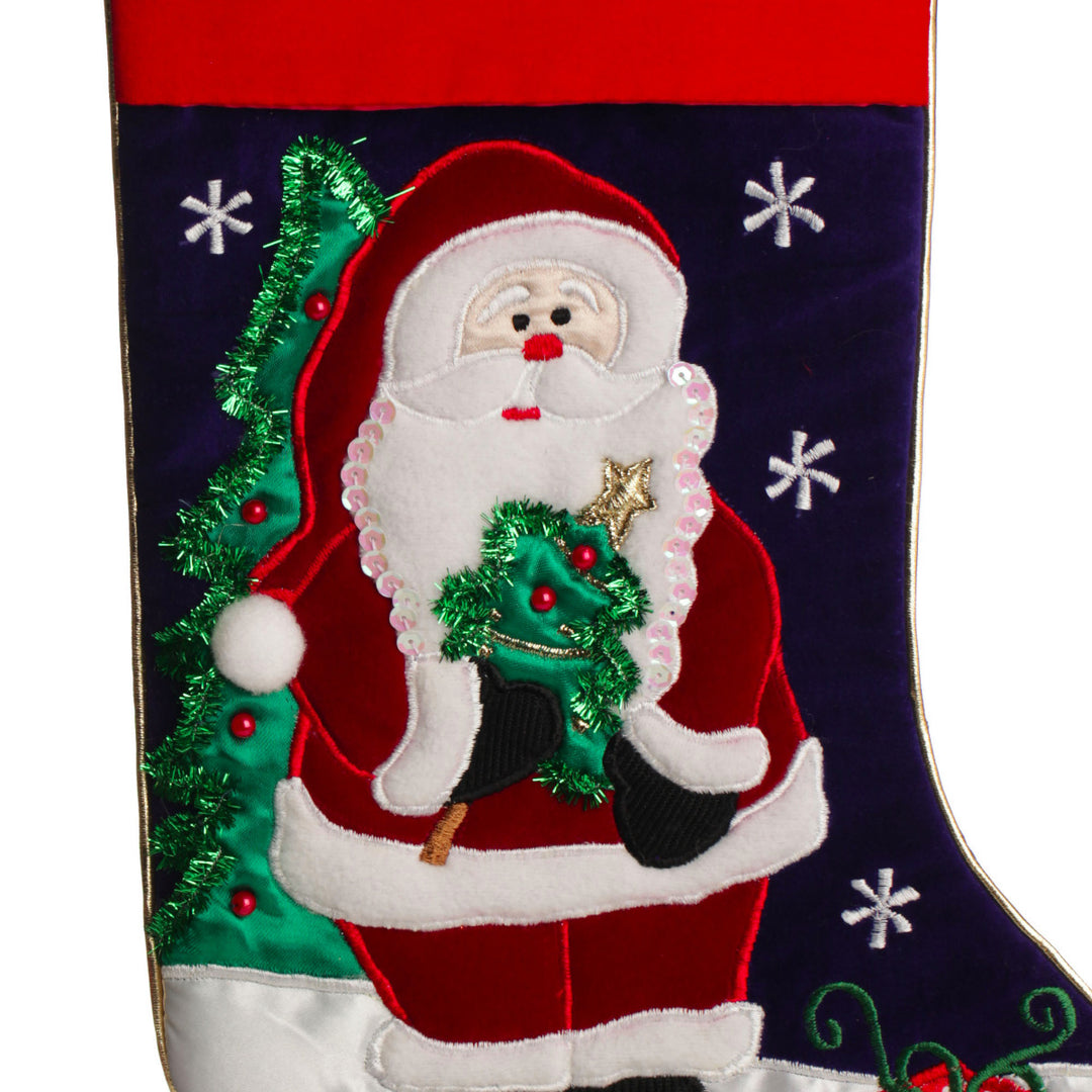Personalised Santa Christmas Stocking - Santa details