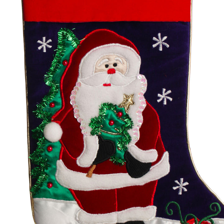 Personalised Santa Christmas Stocking - Santa details