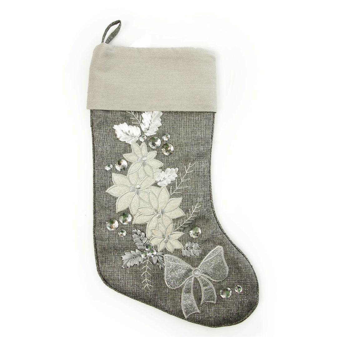 Silver Motif Christmas Stocking Bundle