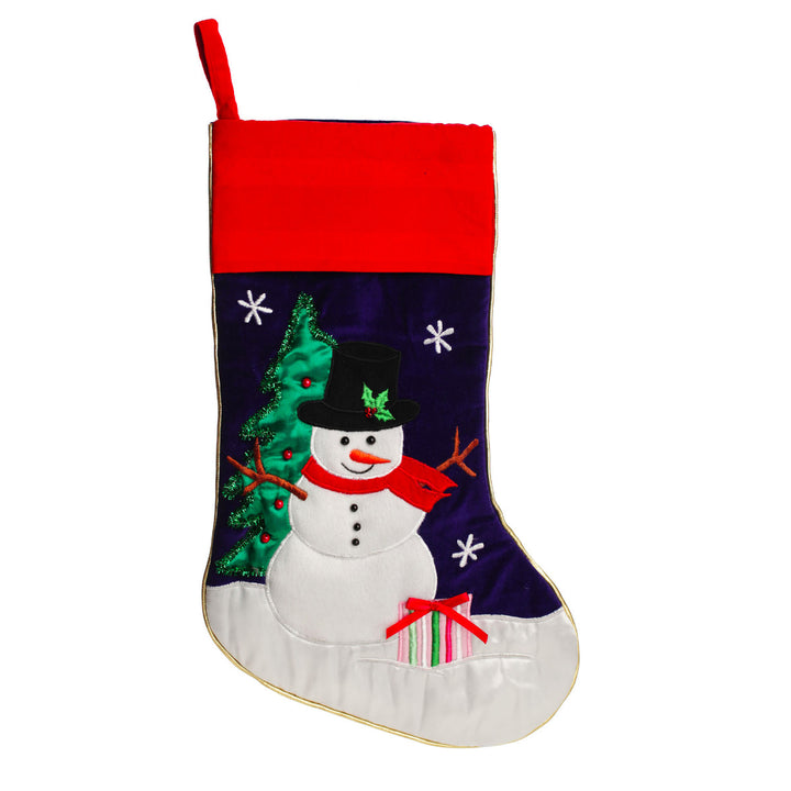 Personalised Snowman Christmas Stocking - No writing