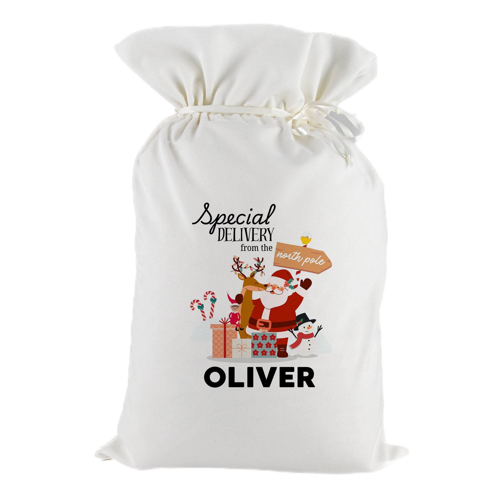 Personalised Special Delivery from the North Pole Santa Sack