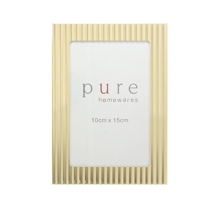 Photo Frame - Champagne Stripe 15cm x 10cm