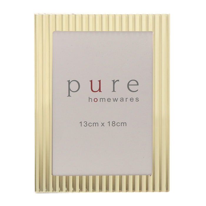 Photo Frame - Champagne Stripe 18cm x 13cm
