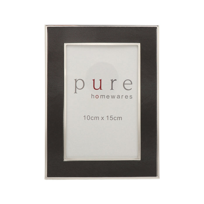 Photo Frame - Charcoal and Silver 15cm x 10cm