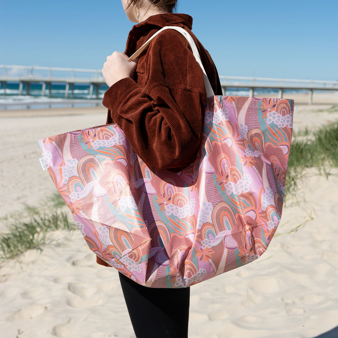 Picnic Abstract Beach Bag