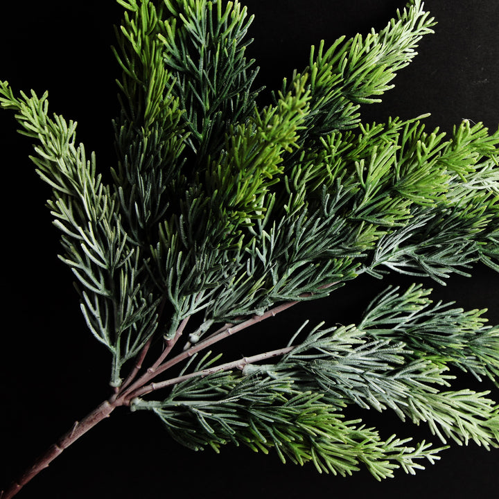 White Dashed Spruce Christmas Spray