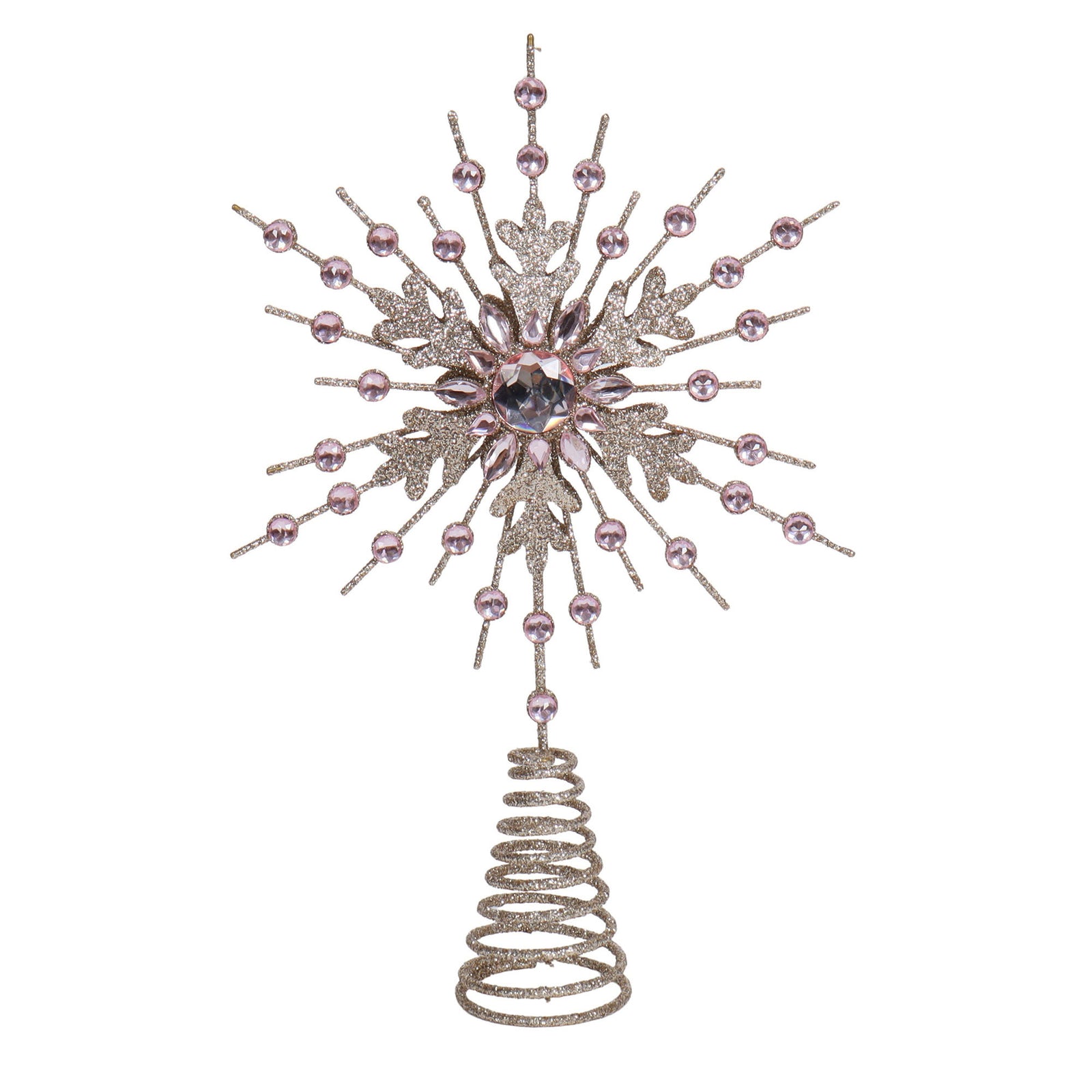 Pink and Champagne Celestial Star Tree Topper