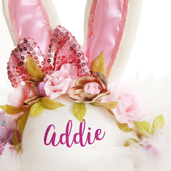 Personalised Pink Bow Easter Hat
