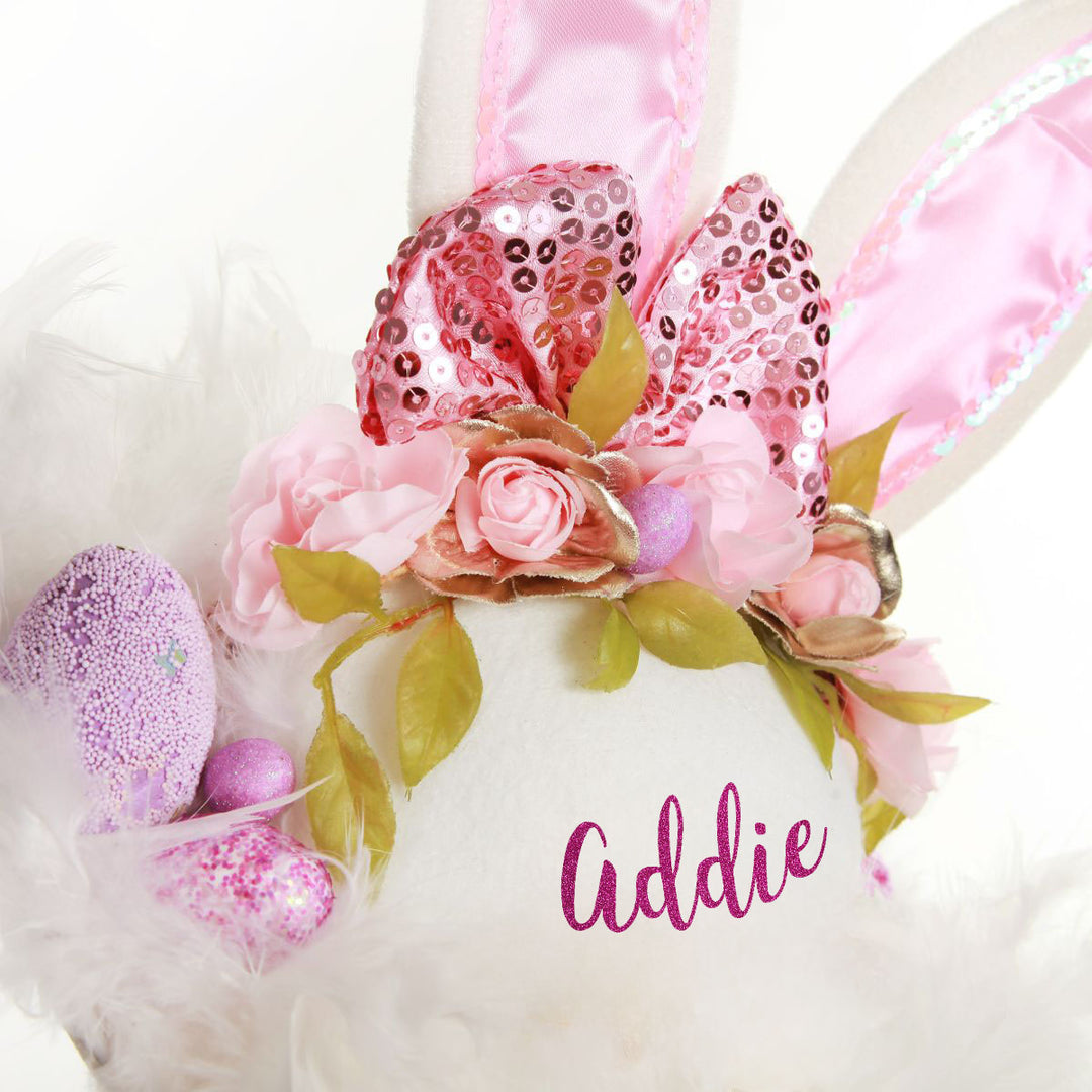 Personalised Pink Bow Easter Hat