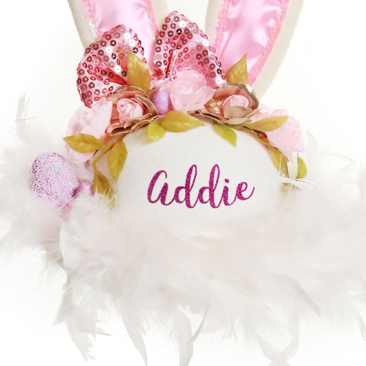 Personalised Pink Bow Easter Hat