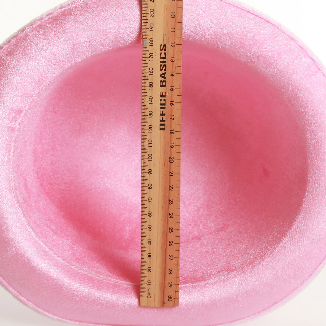 Personalised Pink and Grey Easter Hat - Size Scale