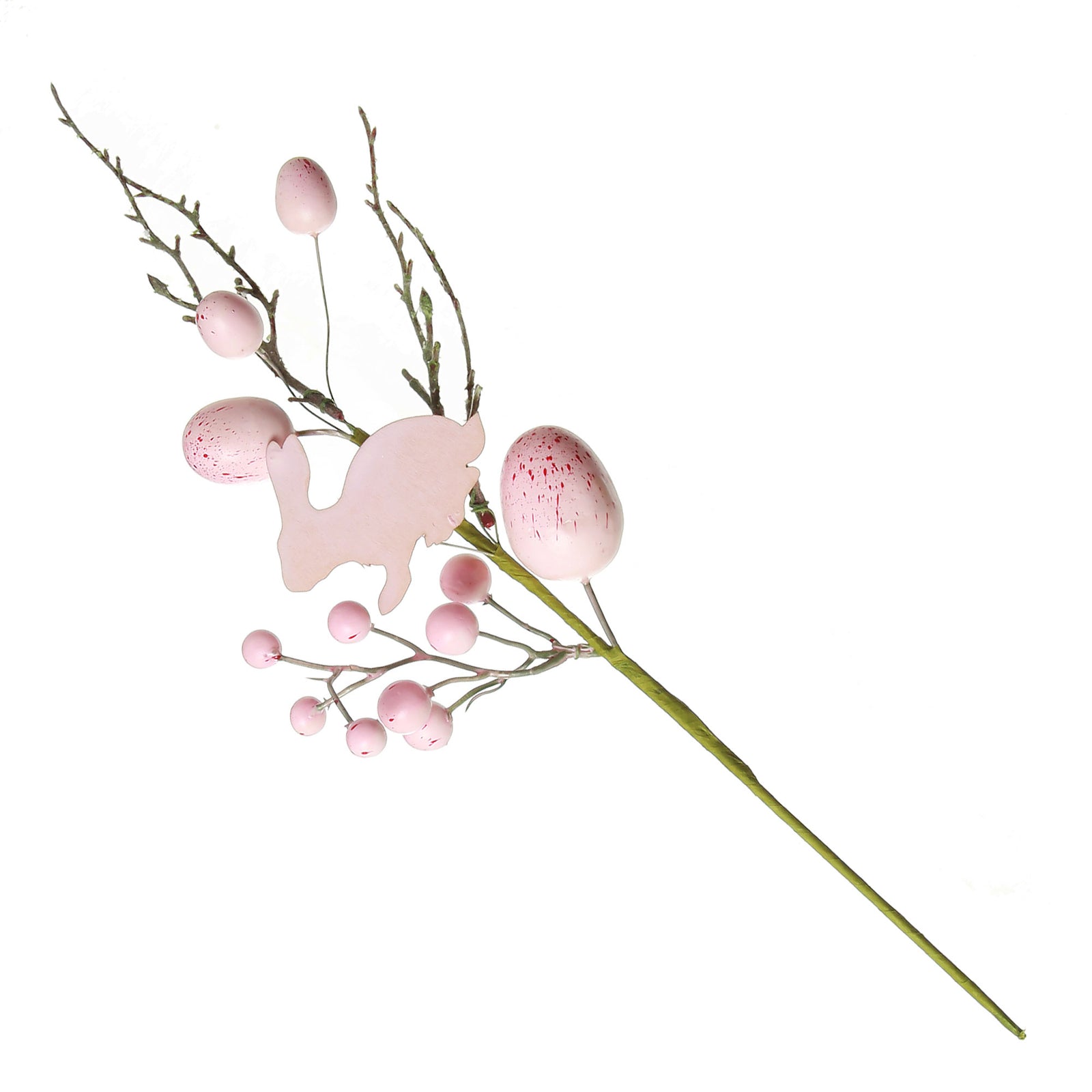 Pink Bunny and Speckled Egg Spray