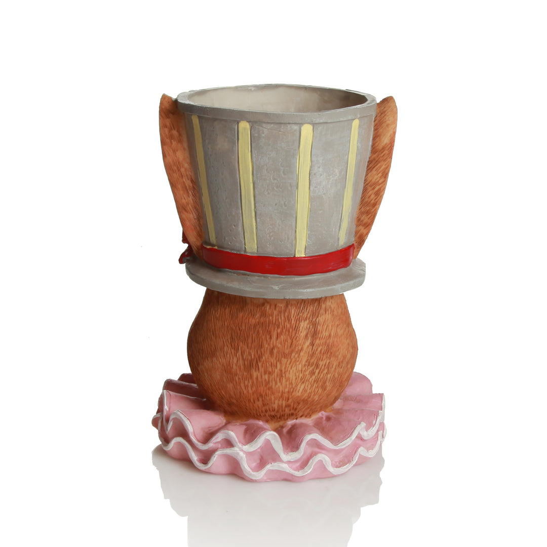Pink Bunny with Pot Hat