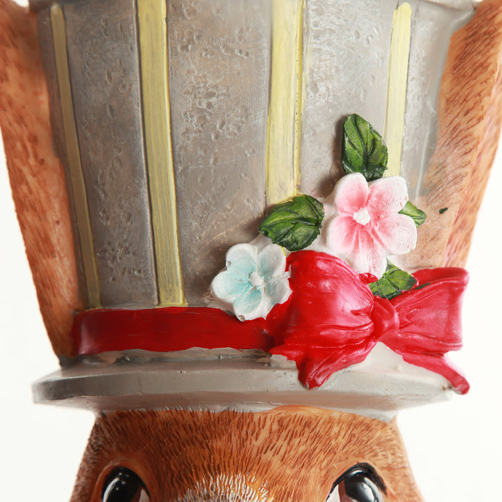 Pink Bunny with Pot Hat