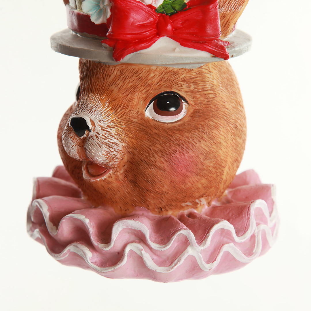 Pink Bunny with Pot Hat