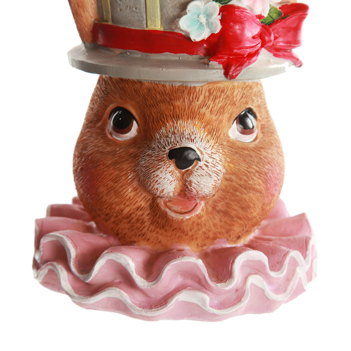 Pink Bunny with Pot Hat