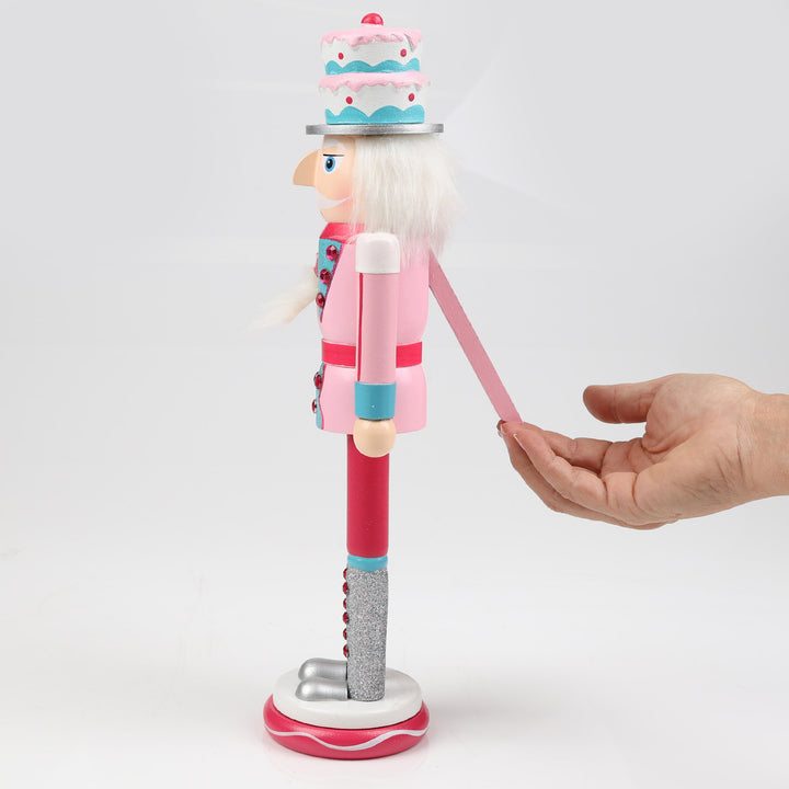Pink Cake Hat Nutcracker 38cm