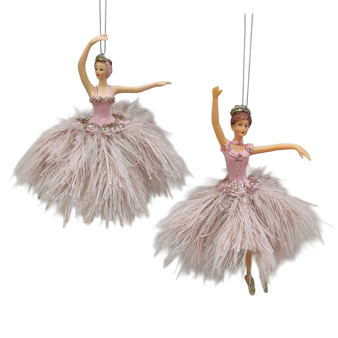 Pink Champagne Ballerina Decoration - Assorted
