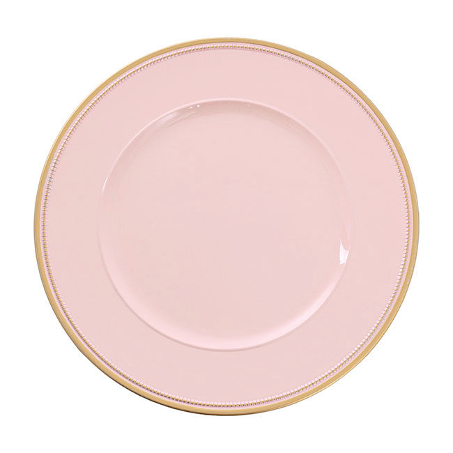 Pink Gloss Charger Plate
