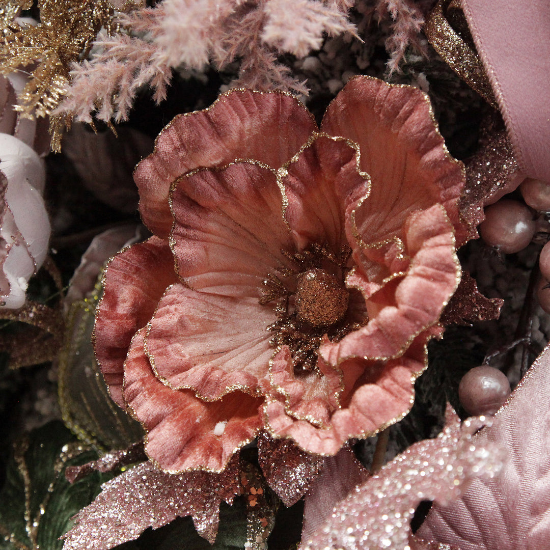 Pink Ombre Magnolia Flower Stem