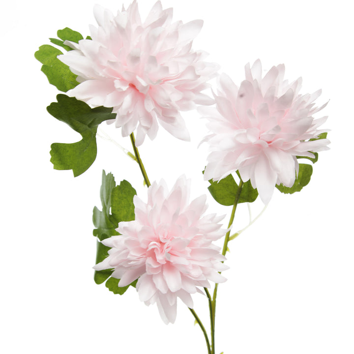 Pink Chrysanthemum Flower Spray Head Detail