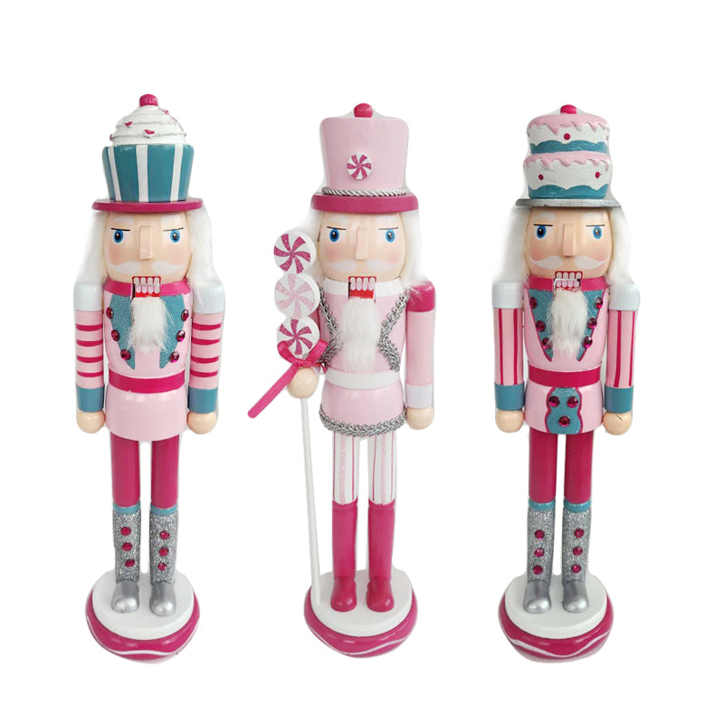 Pink Cupcake Hat Nutcracker 38cm