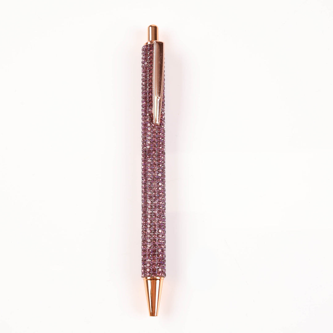 Pink Diamonte Ball Point Pen