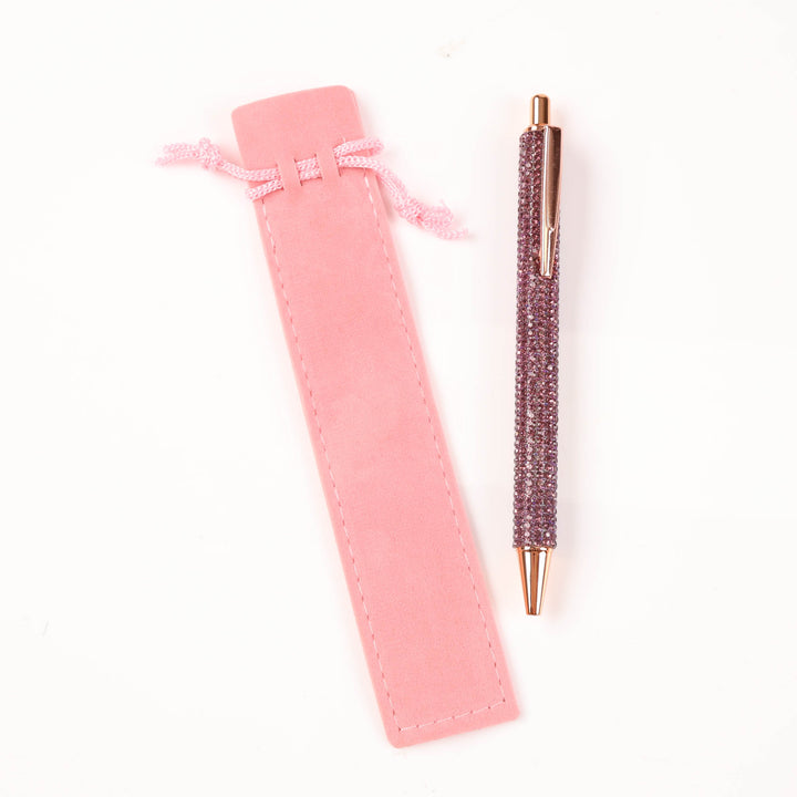Pink Diamonte Ball Point Pen