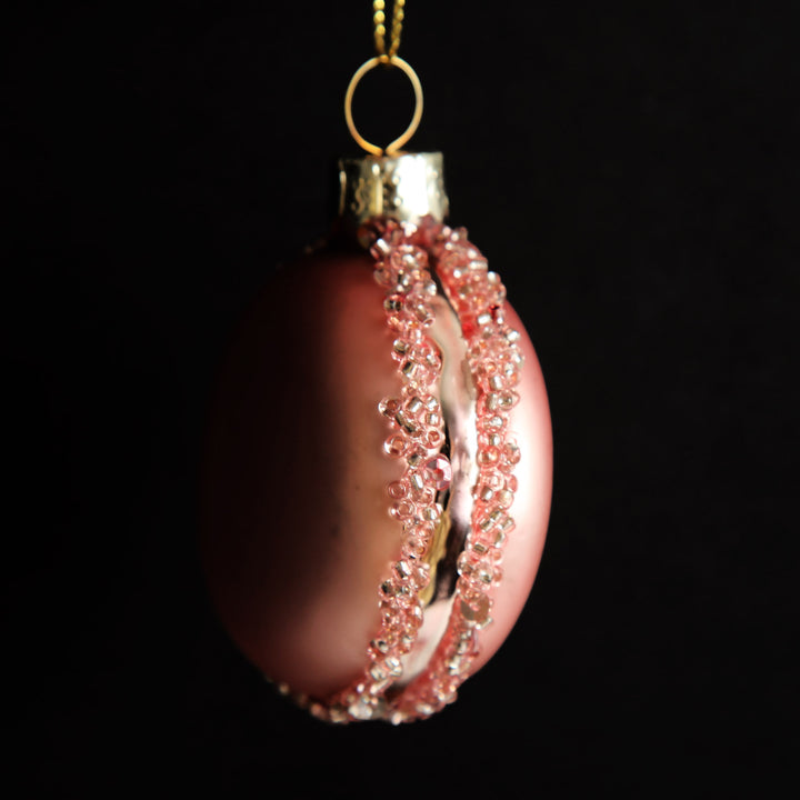 Pink Glass Macaron Christmas Tree Decoration