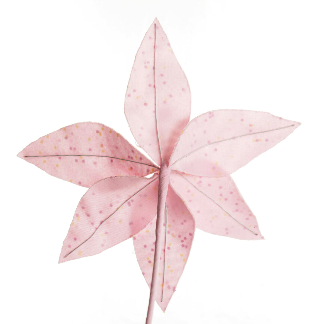 Pink Glitter Flower Pick