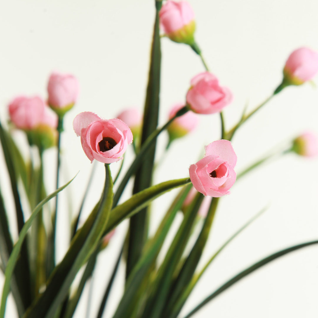 Pink Mini Bulb Flower Bunch Set of 2