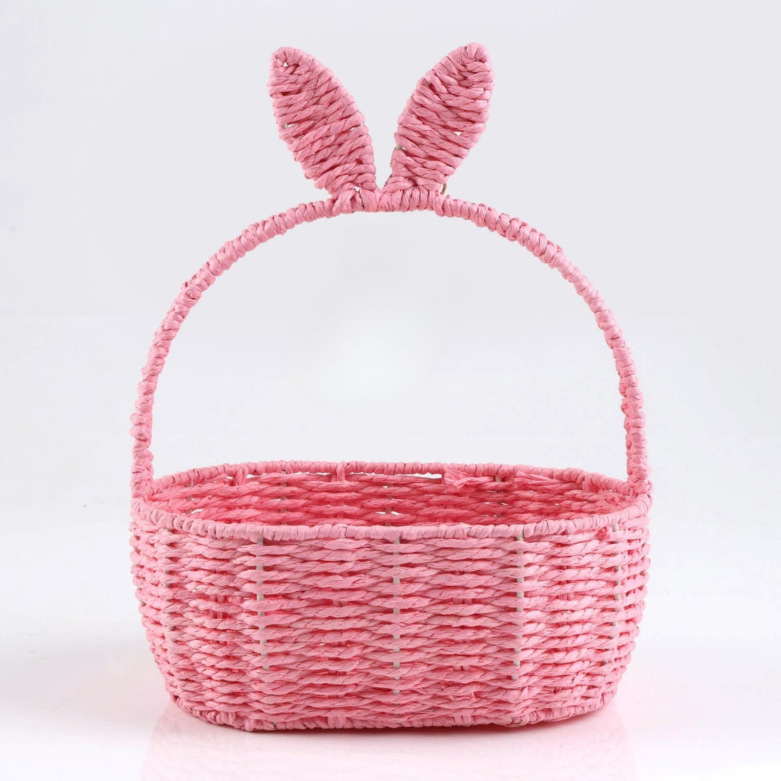 pink-oval-rattan-easter-basket-with-bunny-ears