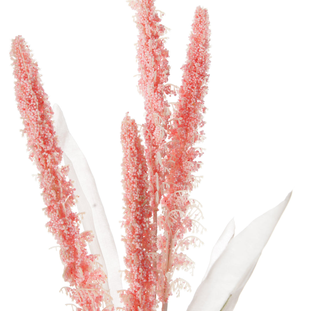 Pink Pampas Grass Spray - Detail