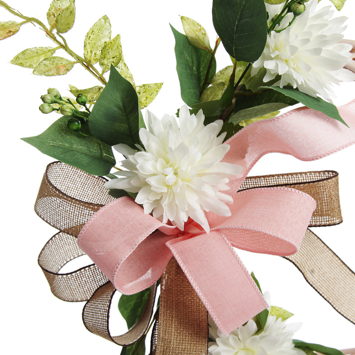 Flower and ribbon detail