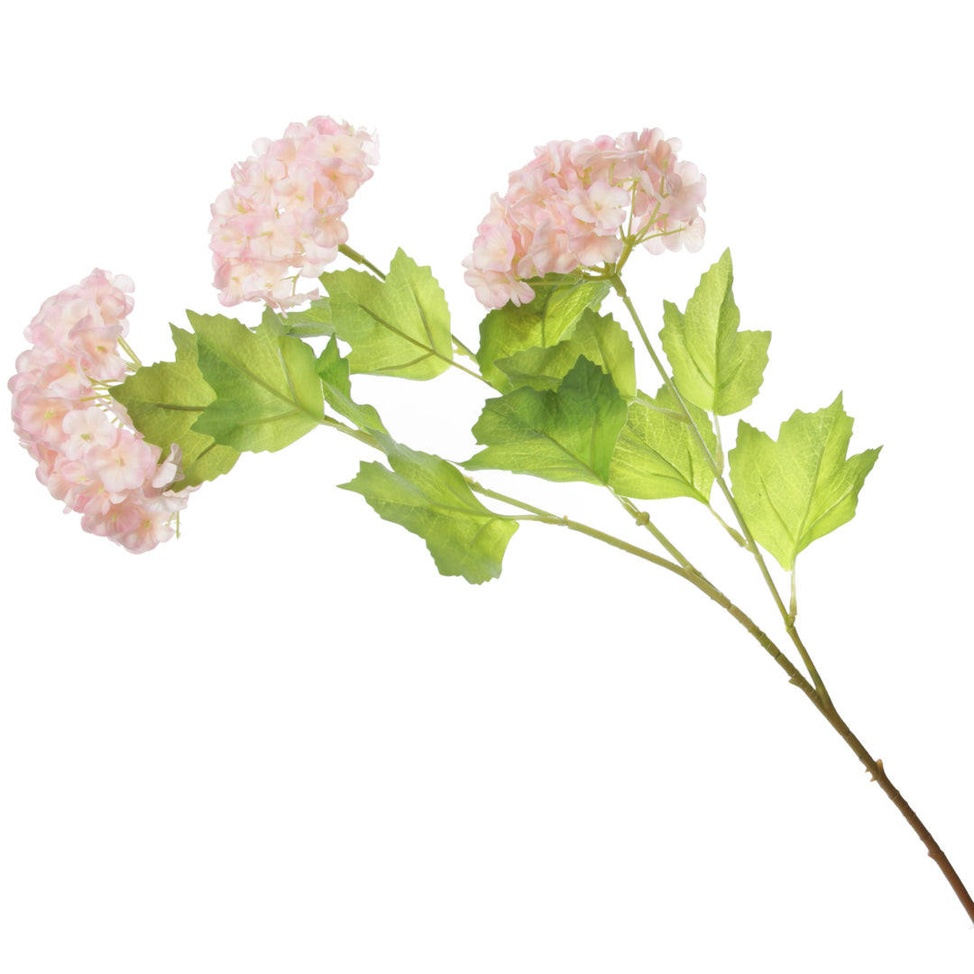 Pink Snow Ball Hydrangea Spray 
