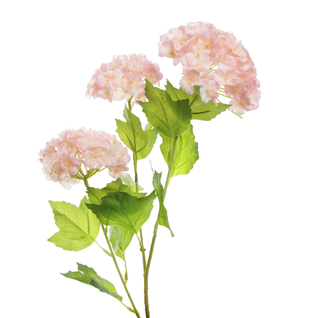 Pink Snow Ball Hydrangea Spray 