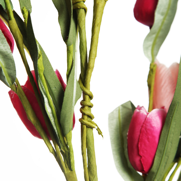 Pink Tulip &amp; Eucalyptus Garland