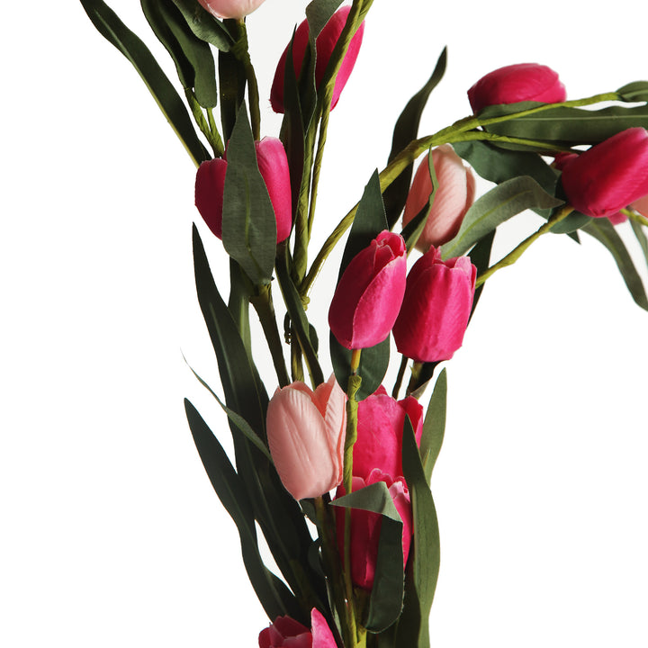 Pink Tulip &amp; Eucalyptus Garland
