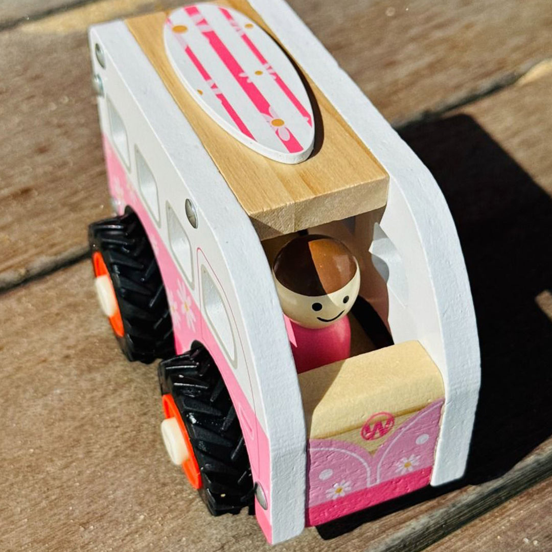 Pink Wooden Kombi Van