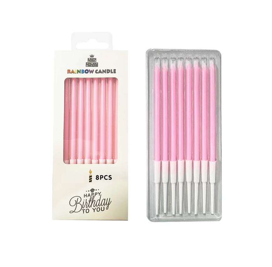 Pink Candle Set - 8 pack