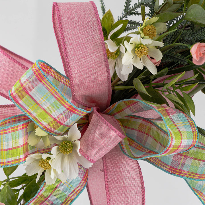Daisy and Rose Easter Wreath