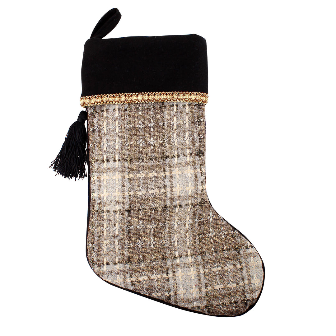 Personalised Plaid Christmas Stocking
