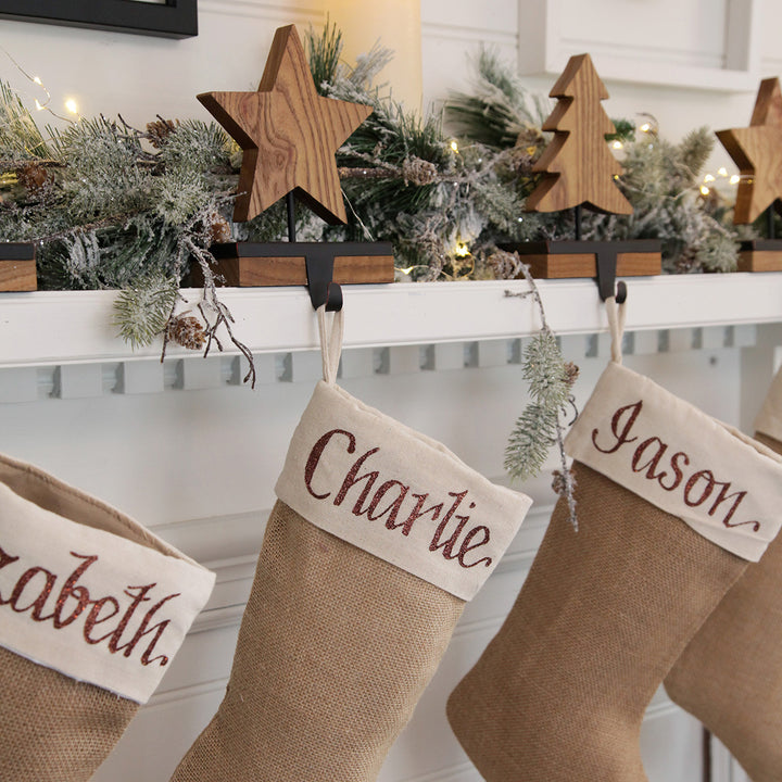 Wood Tree Stocking Hanger
