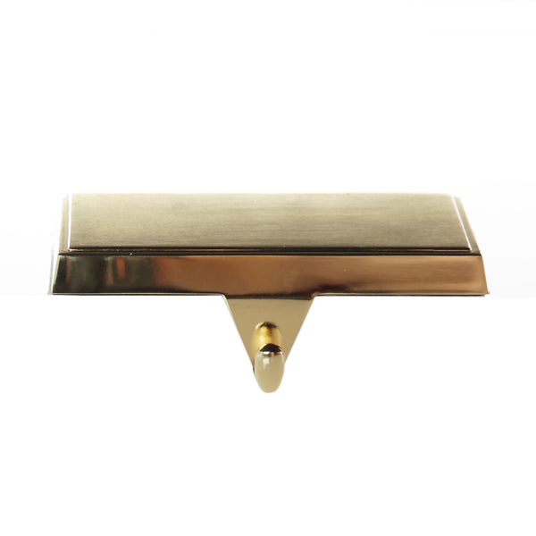 Plain Gold Stocking Hanger - Set of 2 