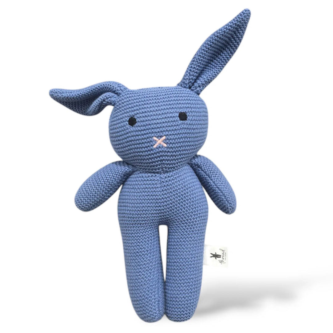 Plush Knitted Bunny - Blueberry Marshmallow Bunny