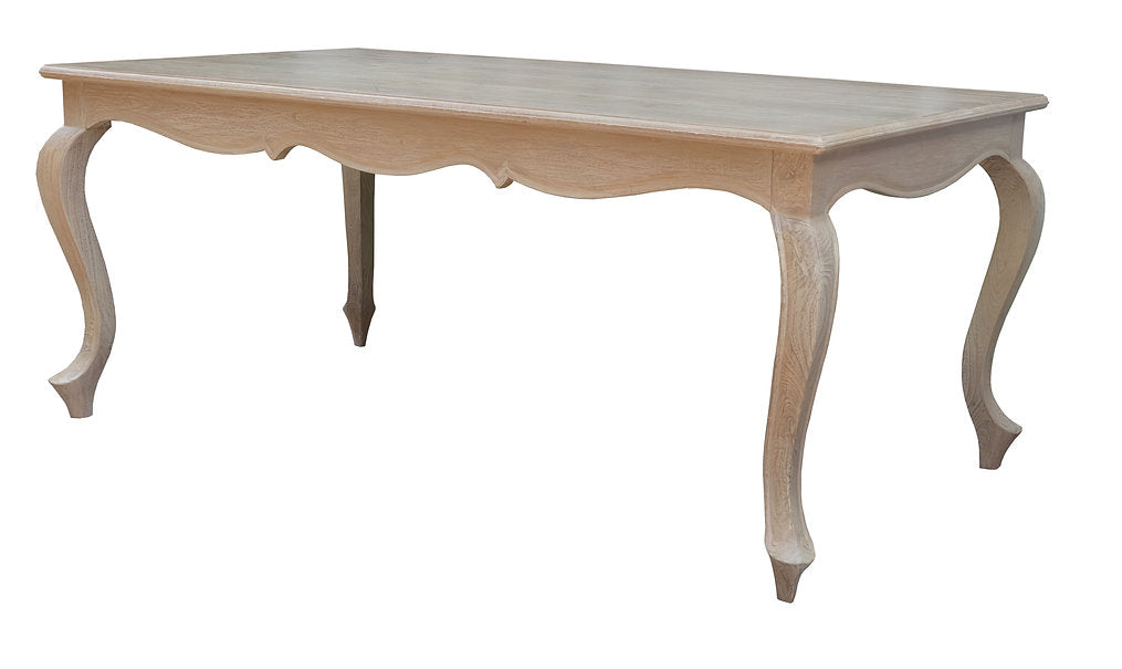 Grey Wash Plain Dining Table
