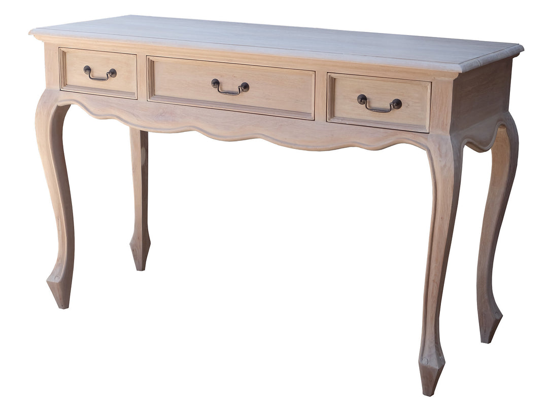 Grey Wash 3 Drawer Console