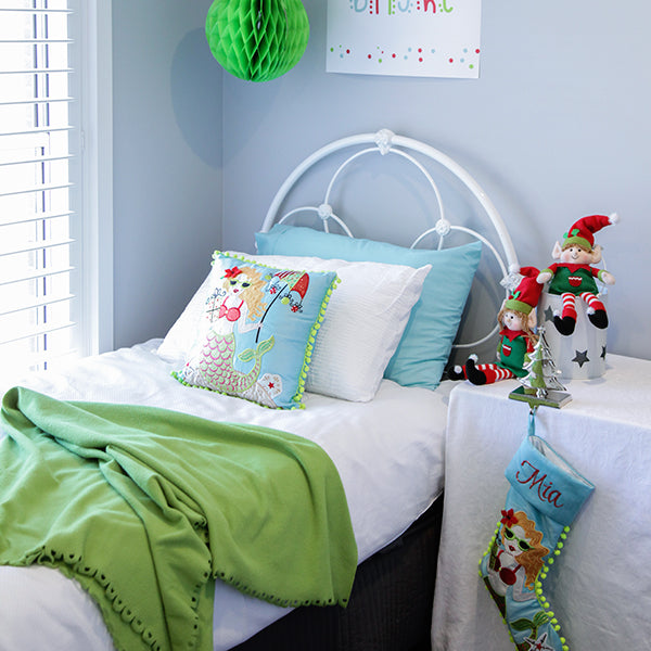 Pom Pom Mermaid Stocking - Lifestyle