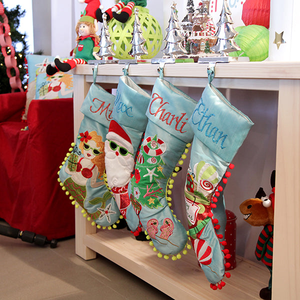 Pom Pom Mermaid Stocking - Lifestyle