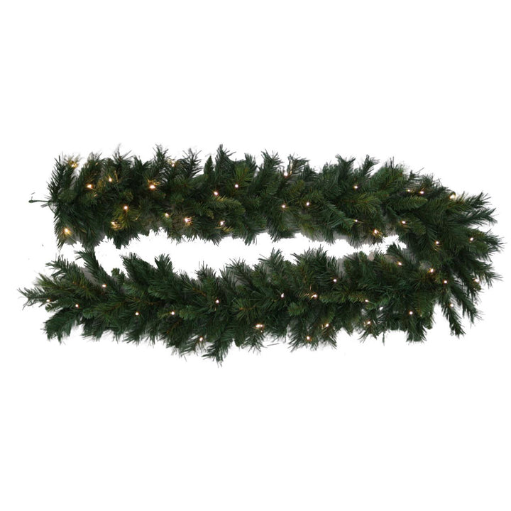Pre-Lit Majestic Pine Christmas Garland - 275cm